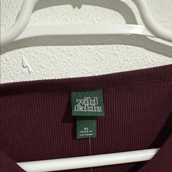 Women's Sleeveless Button-Front Ribbed Mini Skater Dress - Wild Fable™ Maroon - Picture 6 of 8